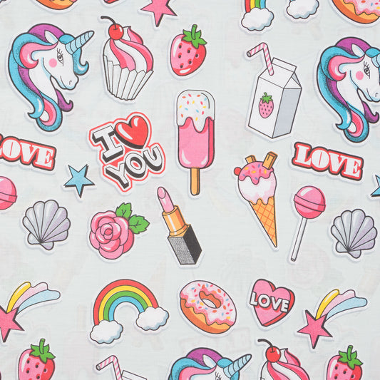 Sheeting Poly Cotton Unicorns 240cm - Ragland Fabrics