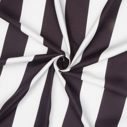 Eco Stripe Broad Black 0018 - Ragland Fabrics