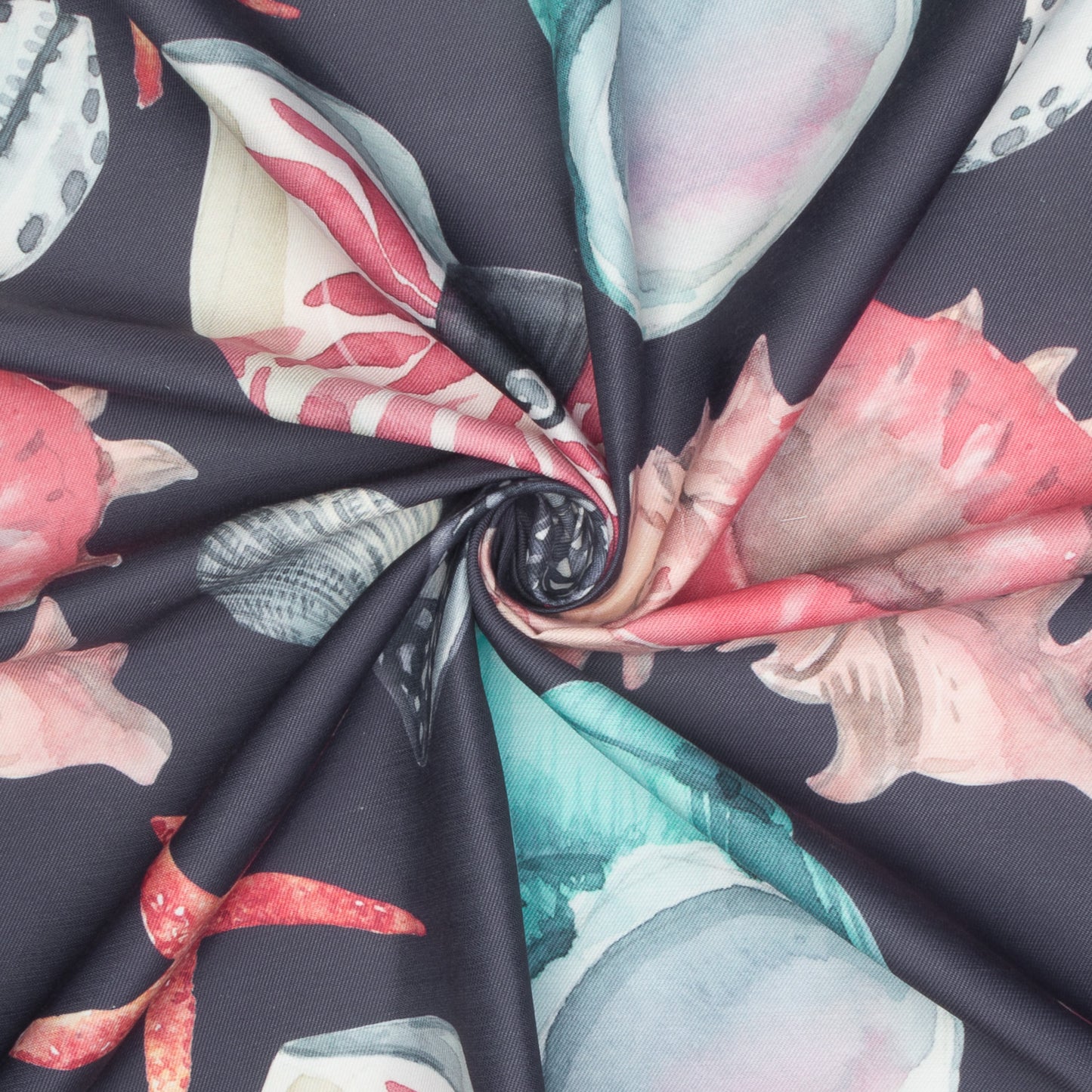 Eco Under The Sea Black 140cm - Ragland Fabrics