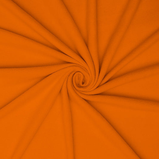 Plain Polar Fleece Burnt Orange 140cm - Ragland Fabrics