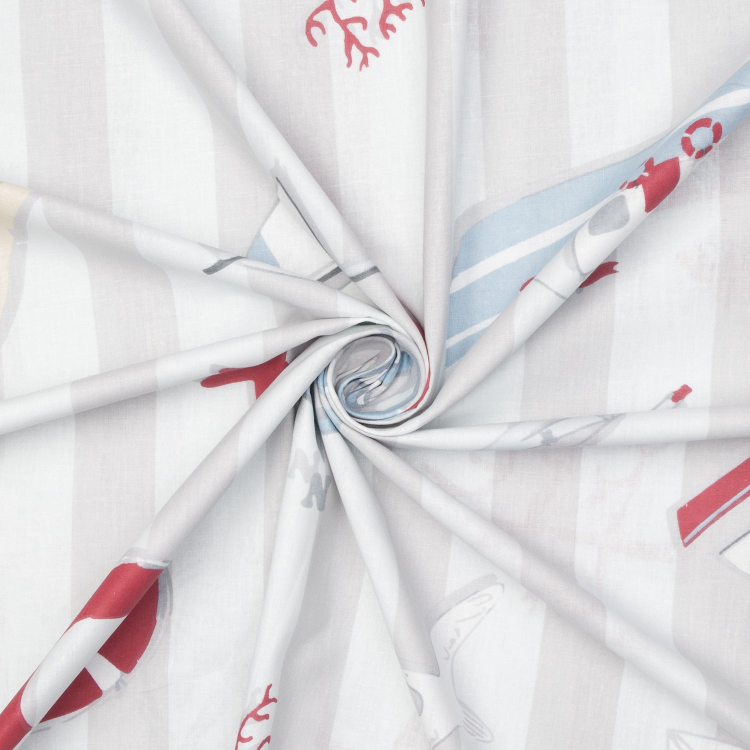 Sheeting Printed Cotton Ocean Beige 240cm - Ragland Fabrics