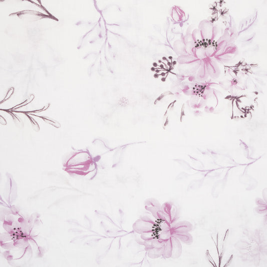 Sheeting Printed Cotton Bouquet Pink 240cm - Ragland Fabrics