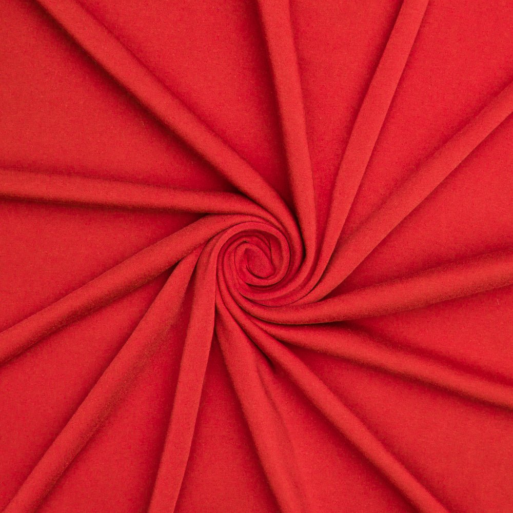 Track Suiting Unbrushed Cotton Red - Ragland Fabrics