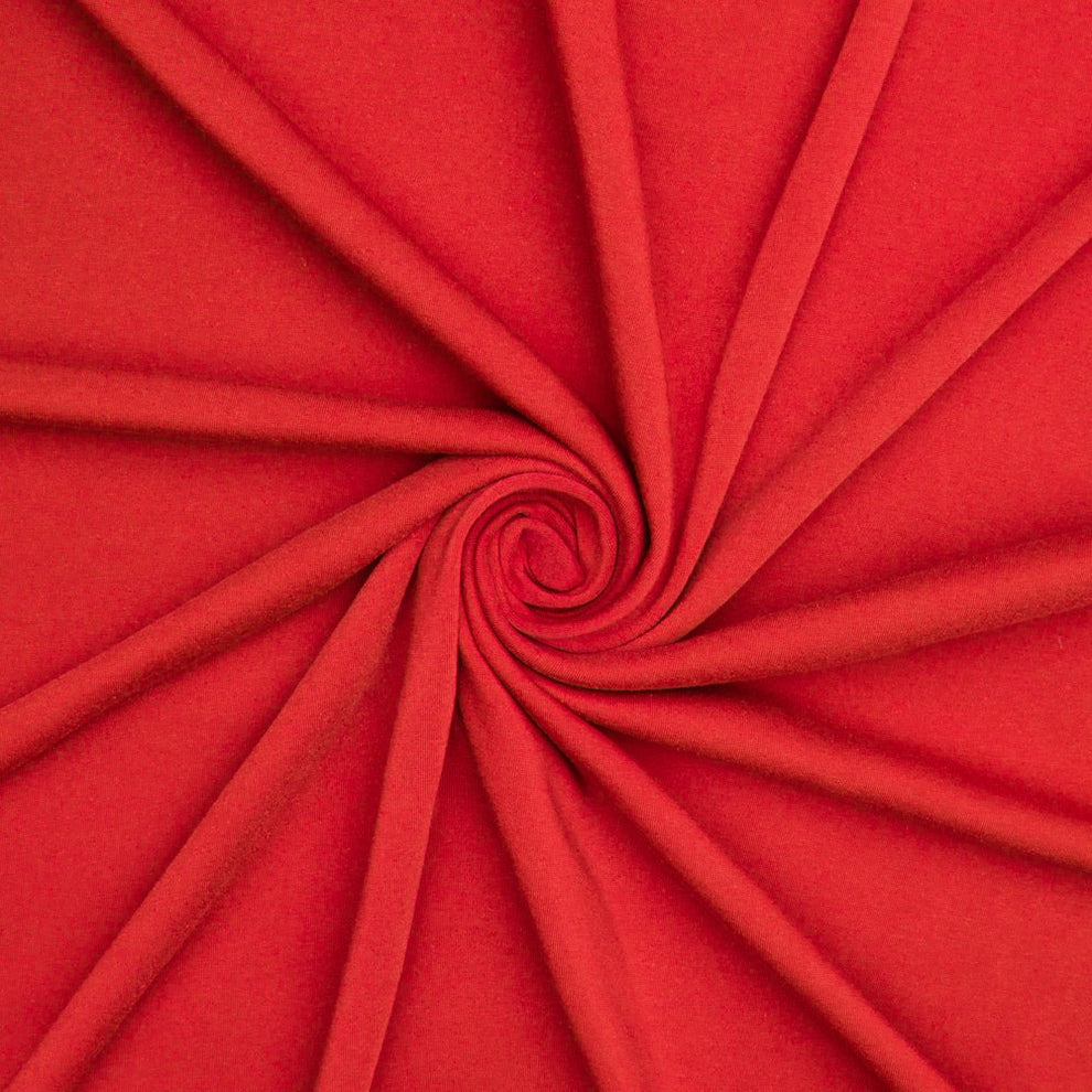 Track Suiting Unbrushed Cotton Red | Ragland | Order Fabric Online ...