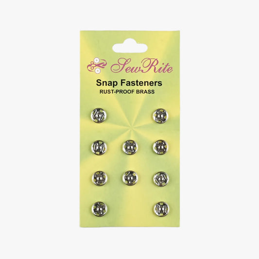 Press Studs - Size 1 Silver - Ragland Fabrics