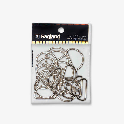 D - Ring Metal 30mm - Ragland Fabrics