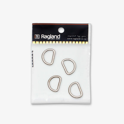 D - Ring Metal 15mm - Ragland Fabrics