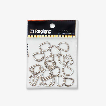 D - Ring Metal 15mm - Ragland Fabrics