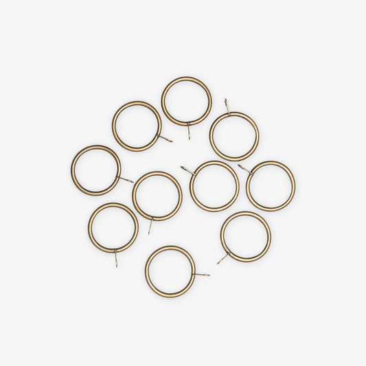 Metal Rings 25mm Antique Brass - Ragland Fabrics