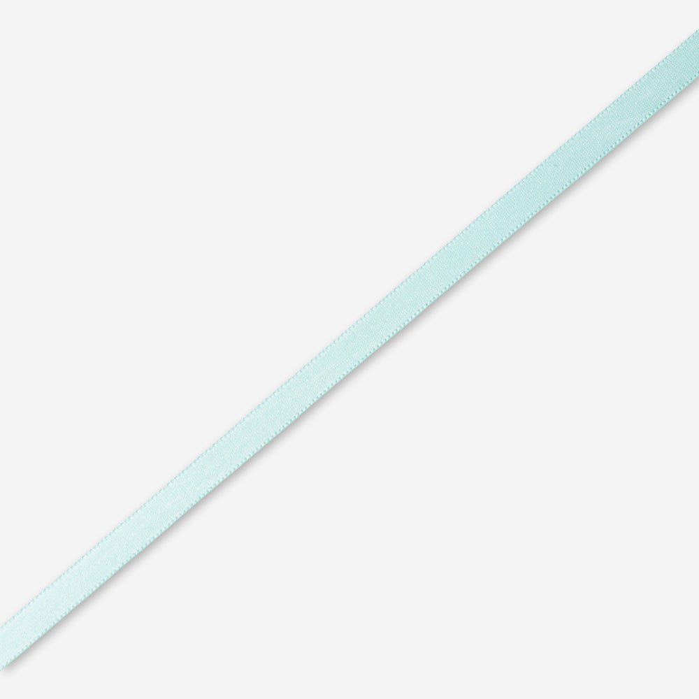 Satin Ribbon 8mm Aqua (200met) - CLEARANCE - Ragland Fabrics