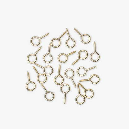 Screw Eyes Brass - Size 4 - Ragland Fabrics