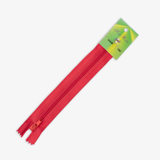 Zips Dress T3 New Red 820(15cm - 60cm) - Ragland Fabrics