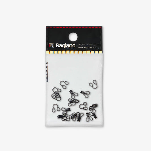 Hooks & Eyes Black - Size 3 - Ragland Fabrics