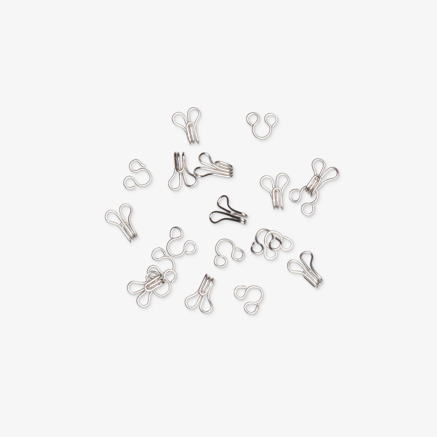 Hooks & Eyes Silver - Size 1 - Ragland Fabrics