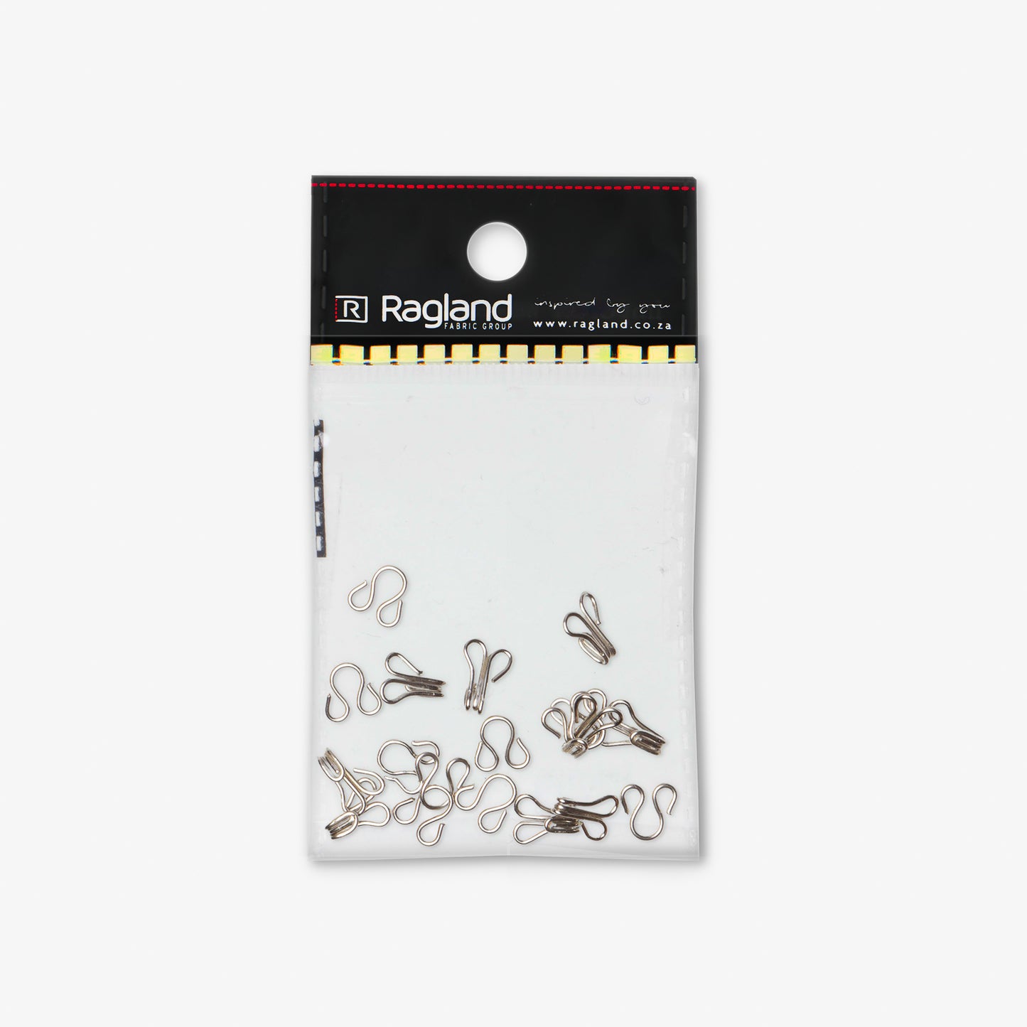 Hooks & Eyes Silver - Size 2 - Ragland Fabrics