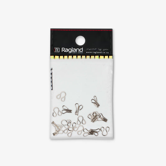 Hooks & Eyes Silver - Size 2 - Ragland Fabrics