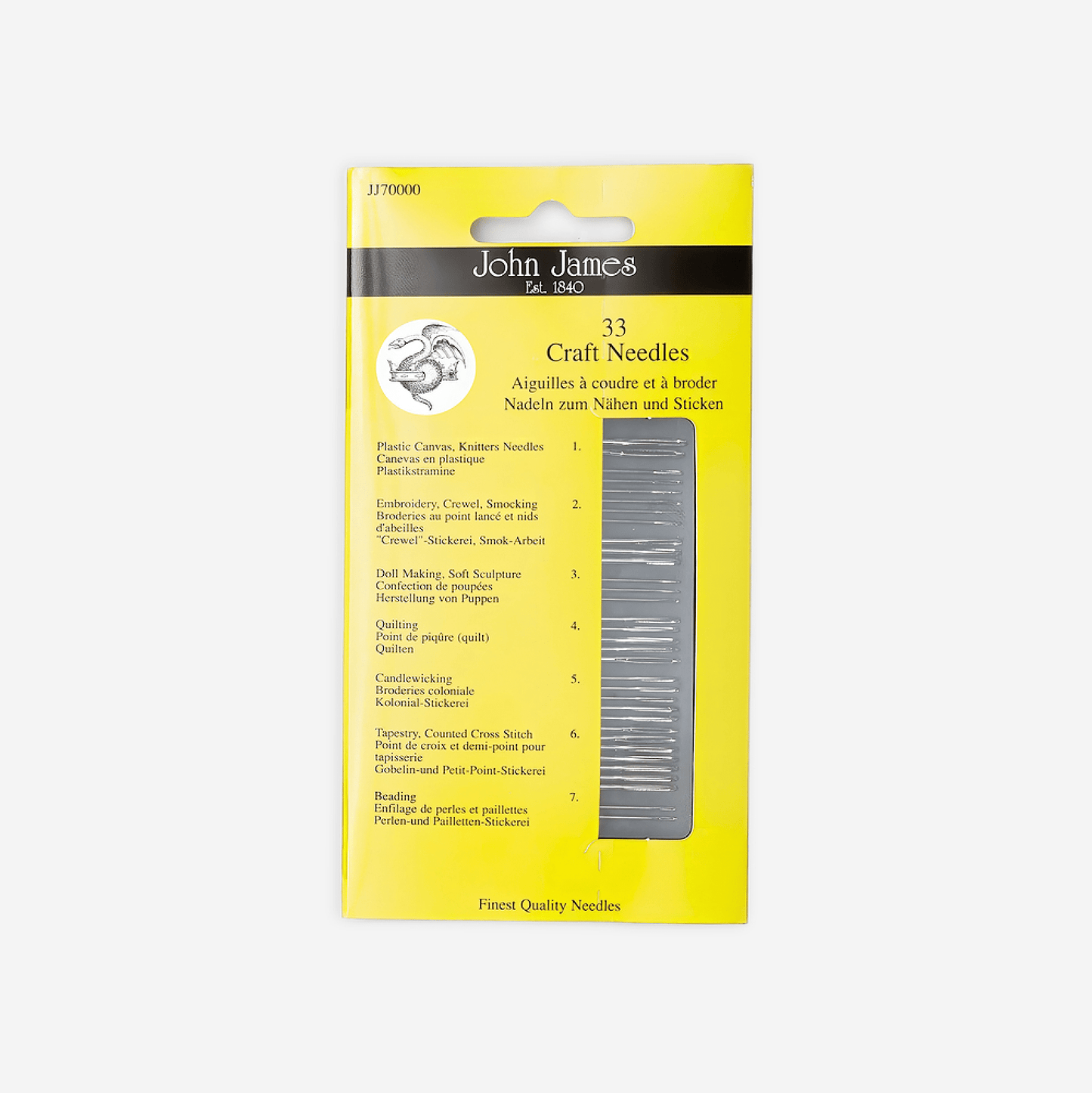 Craft Needles John James - Ragland Fabrics