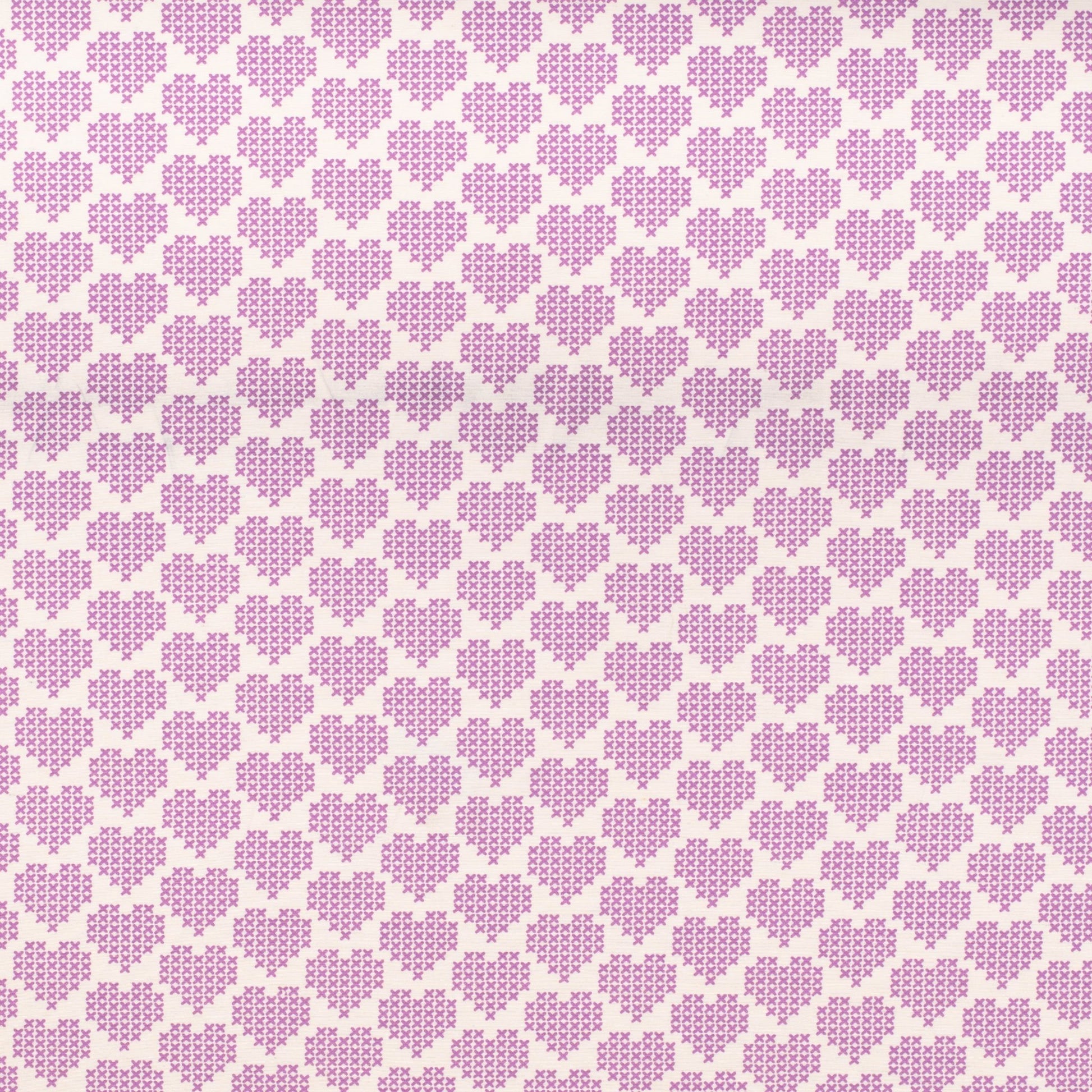 Printed Poly Cotton Sweetheart Purple 140cm - Ragland Fabrics