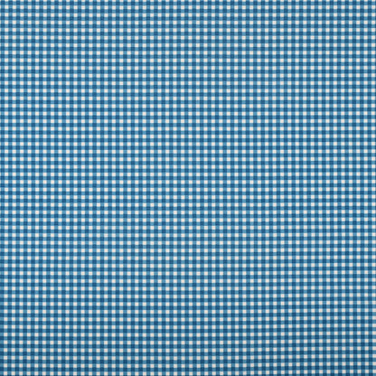 Printed Poly Cotton Gingham Blue 140cm - Ragland Fabrics