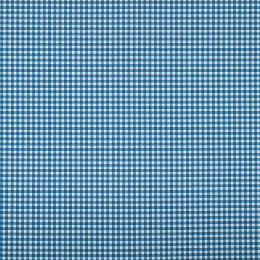 Printed Poly Cotton Gingham Blue 140cm - Ragland Fabrics