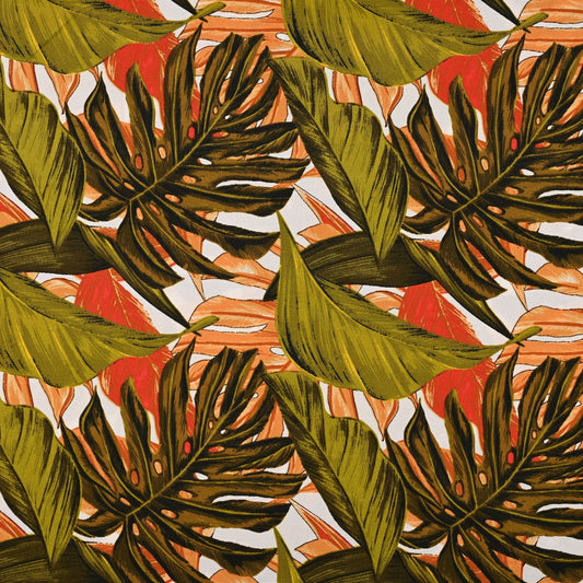 Printed Poly Cotton Jungle 280cm Brown - Ragland Fabrics