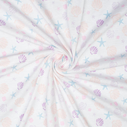 Cotton Knit Shells & Star Fish - Ragland Fabrics