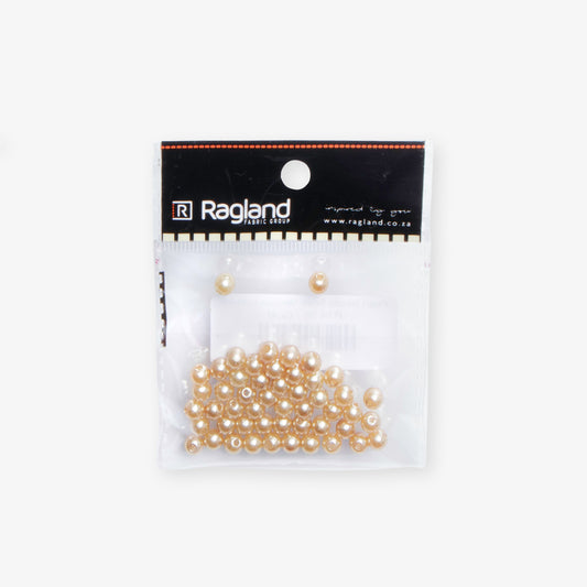 Pearl Beads 6mm | Gold - Ragland Fabrics