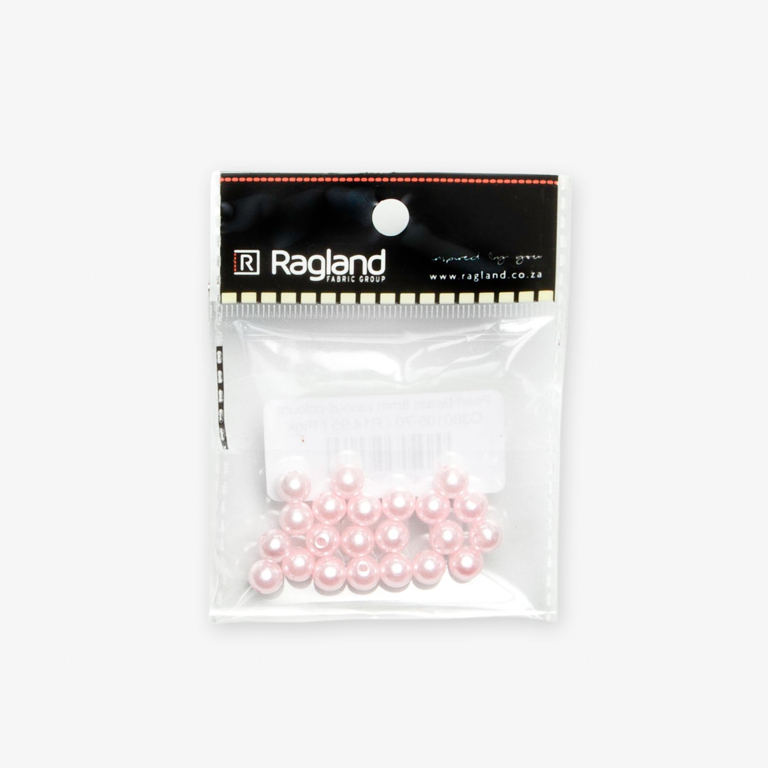 Pearl Beads 8mm | Pink - Ragland Fabrics