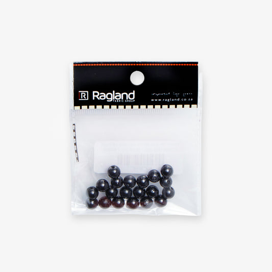 Pearl Beads 8mm | Black - Ragland Fabrics