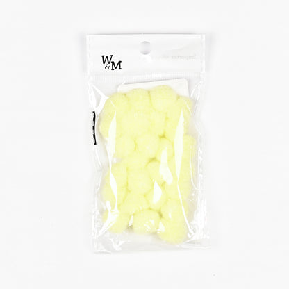Pom Poms - Yellow 15mm | 25pc TBD - Ragland Fabrics