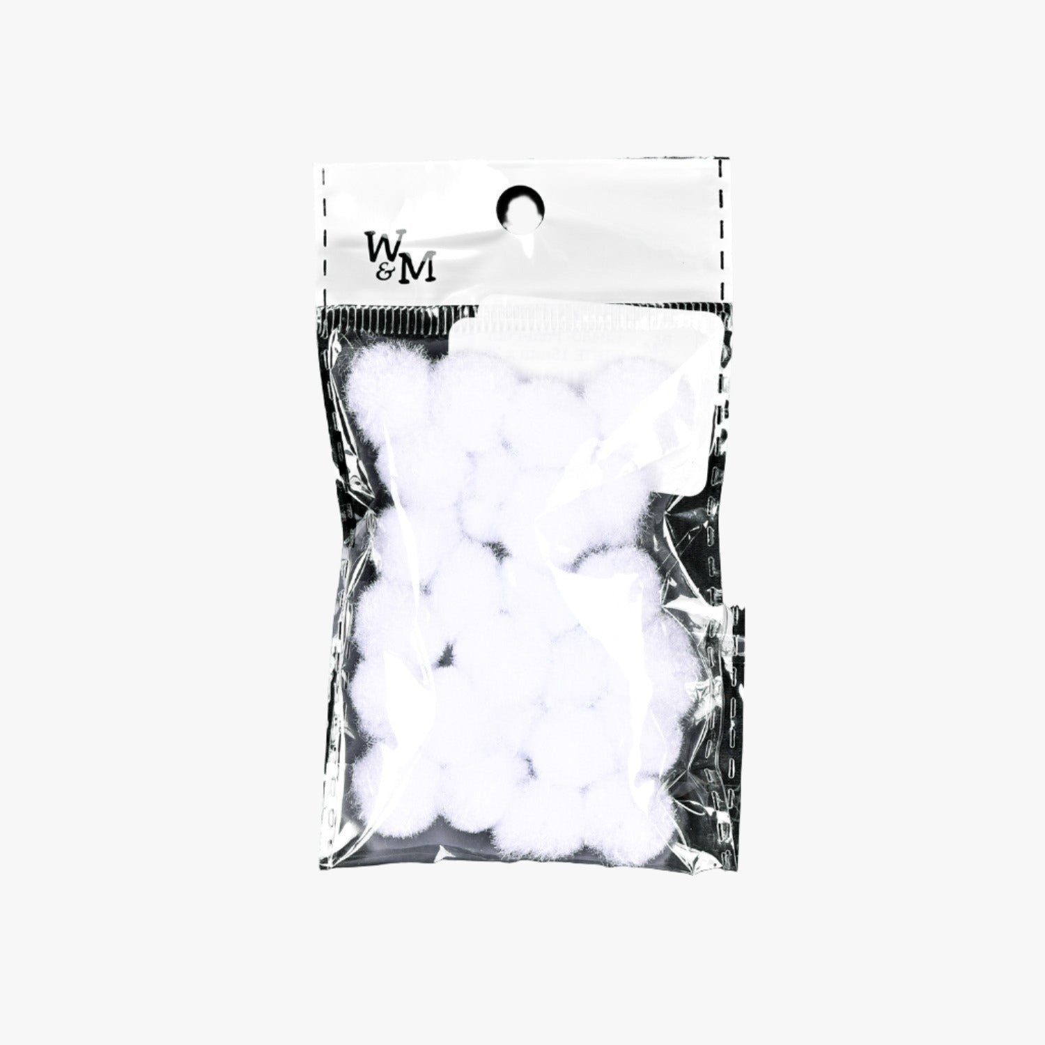 Pom Poms - White 15mm | 25pc TBD - Ragland Fabrics