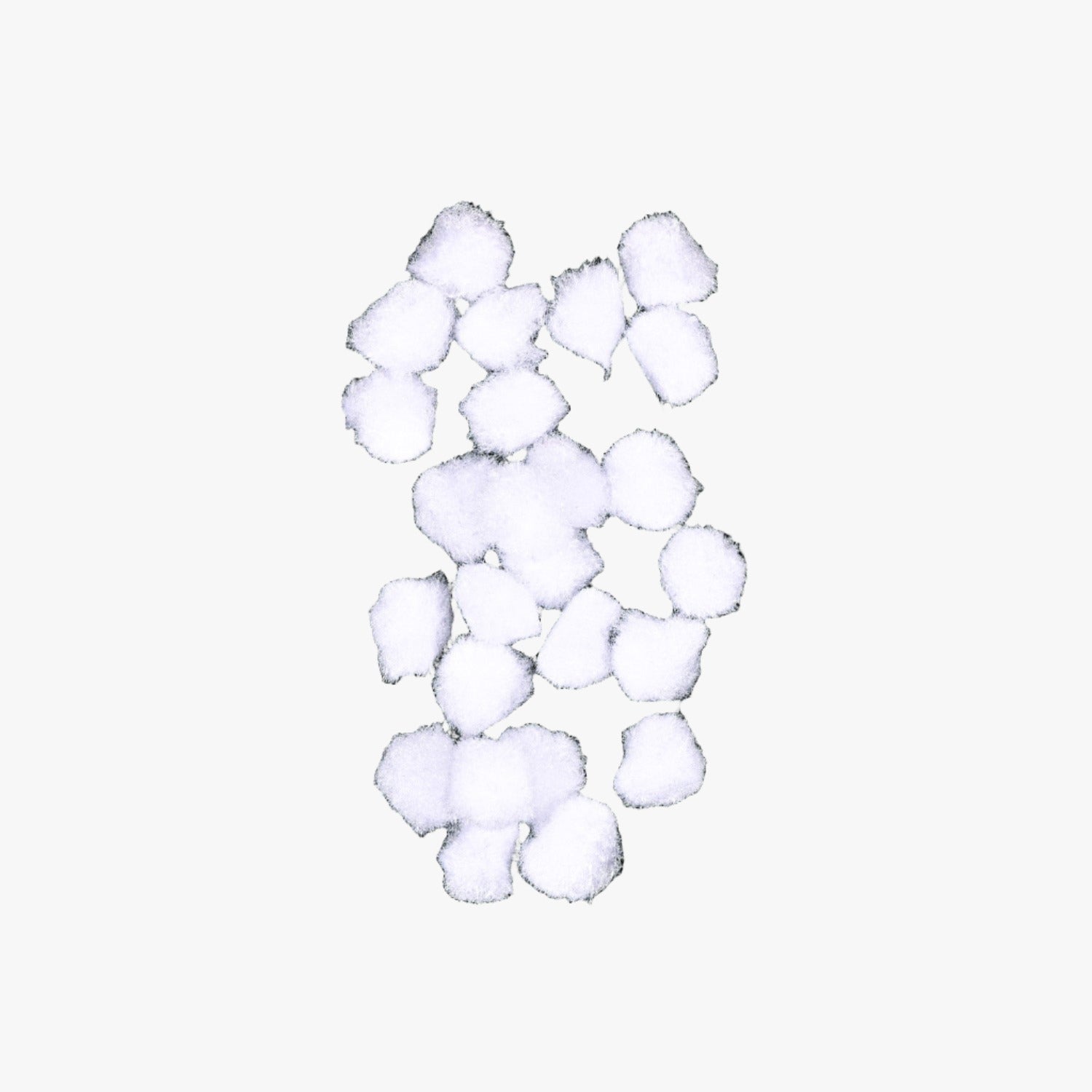 Pom Poms - White 15mm | 25pc TBD - Ragland Fabrics