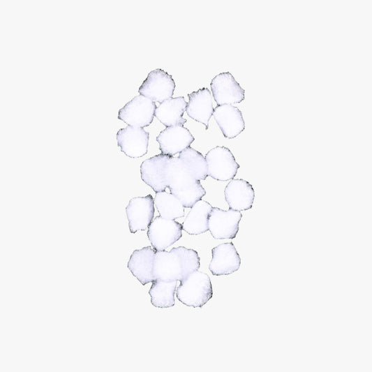 Pom Poms - White 15mm | 25pc TBD - Ragland Fabrics