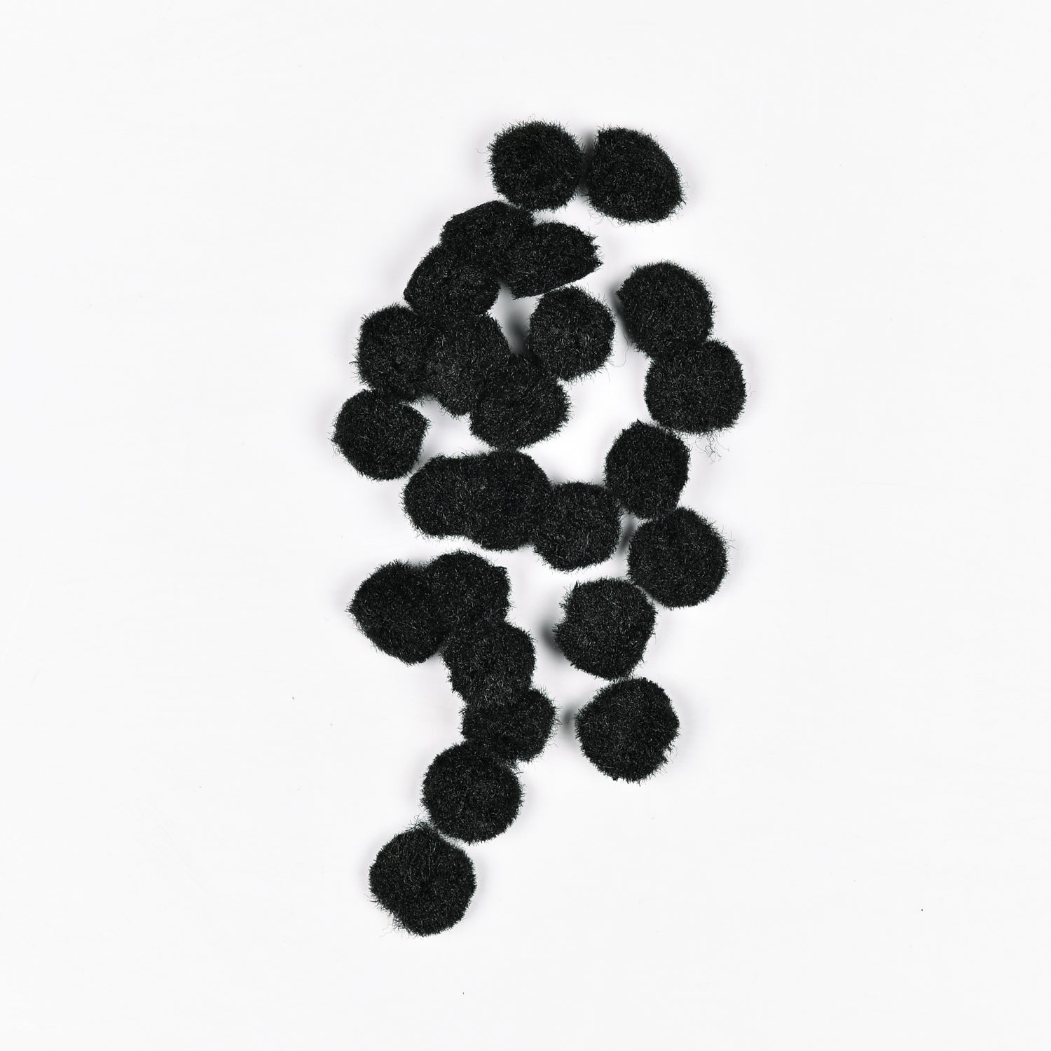 Pom Poms - Black 15mm | 25pc TBD - Ragland Fabrics