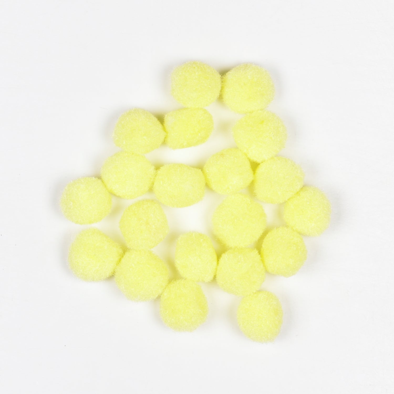 Pom Poms - Yellow 25mm | 25pc & 100pc TBD - Ragland Fabrics