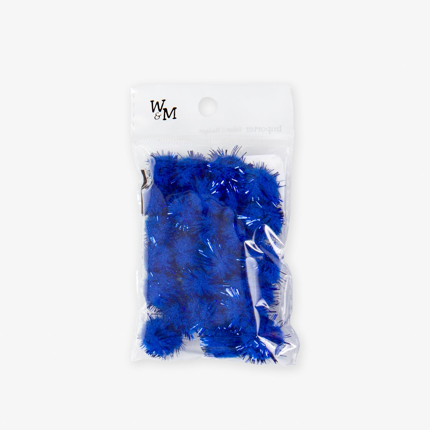 Pom Poms - Glitter Blue 15mm | 25pc TBD - Ragland Fabrics