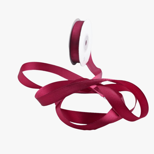 Satin Ribbon 15mm Maroon 123 - Ragland Fabrics
