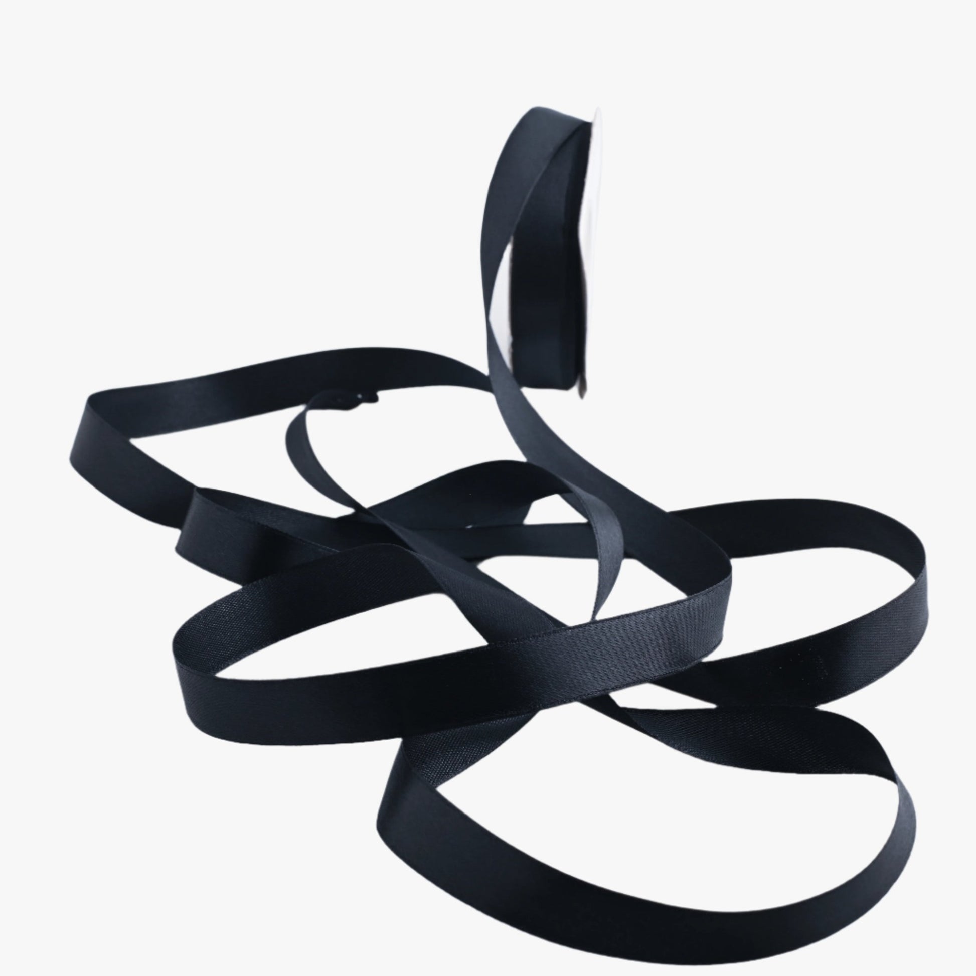 Satin Ribbon 15mm Black 100 - Ragland Fabrics