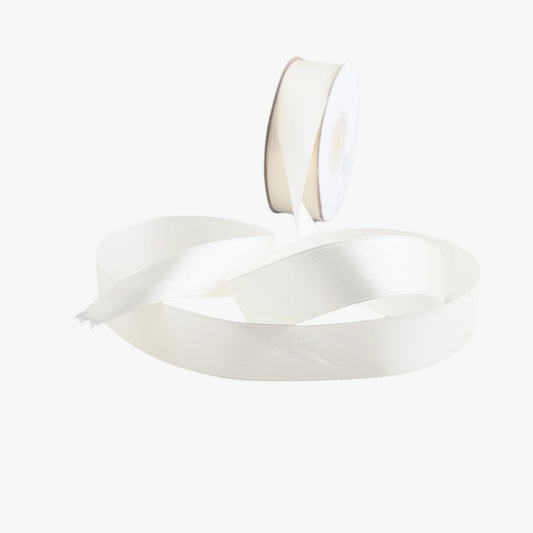 Satin Ribbon 25mm Cream 275 - Ragland Fabrics