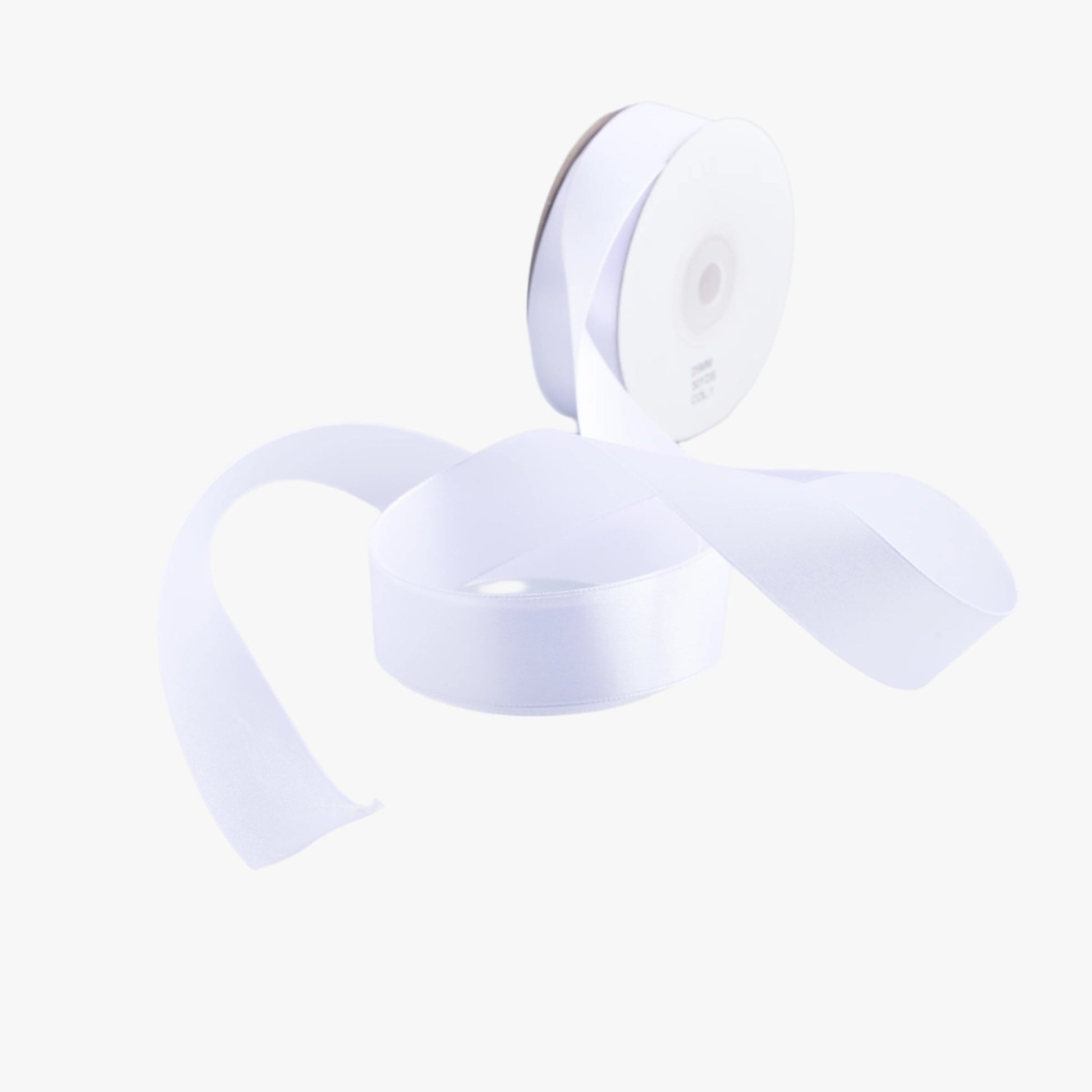 Satin Ribbon 25mm White 01 - Ragland Fabrics
