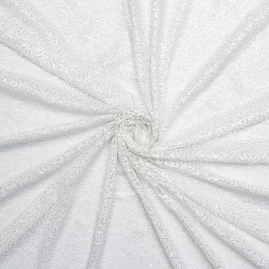 Sequin Tulle White 140cm - Ragland Fabrics
