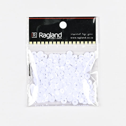 Sequins White - Ragland Fabrics