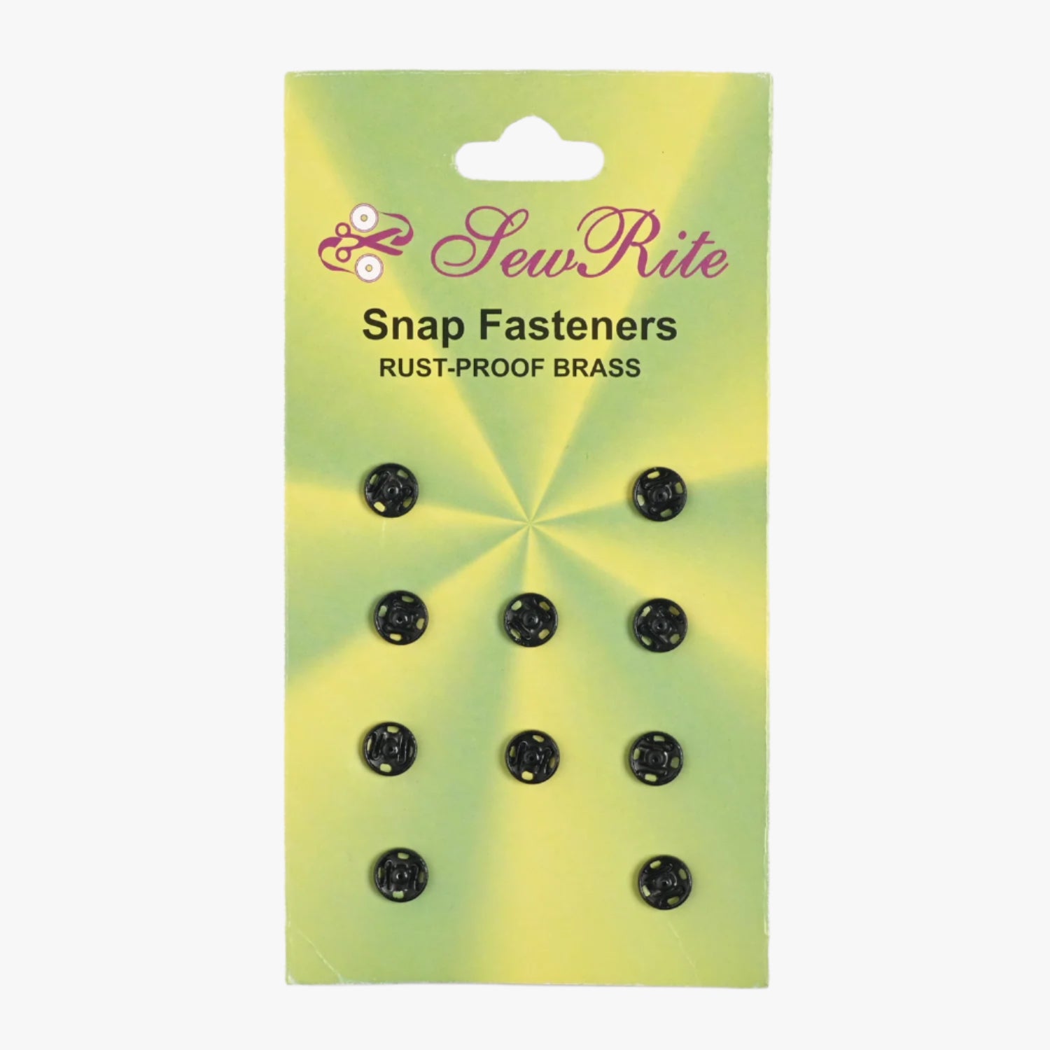 Press Studs - Size 0 Black - Ragland Fabrics