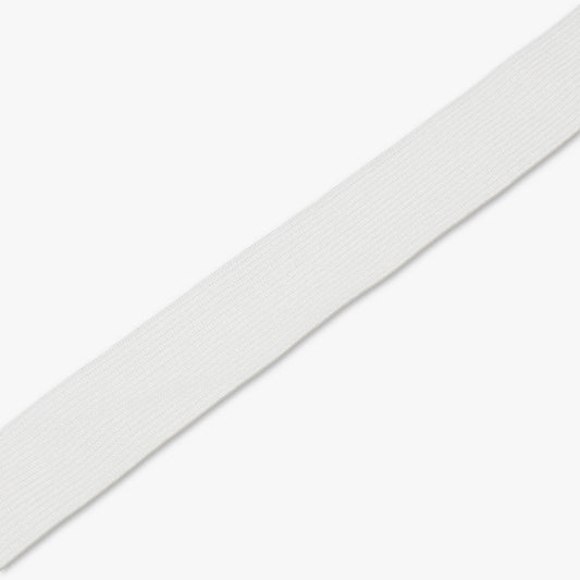 Elastic Knitted 30mm White (Woolies Approved) - Ragland Fabrics