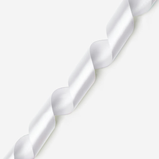 Satin Ribbbon 50mm White 001 - Ragland Fabrics