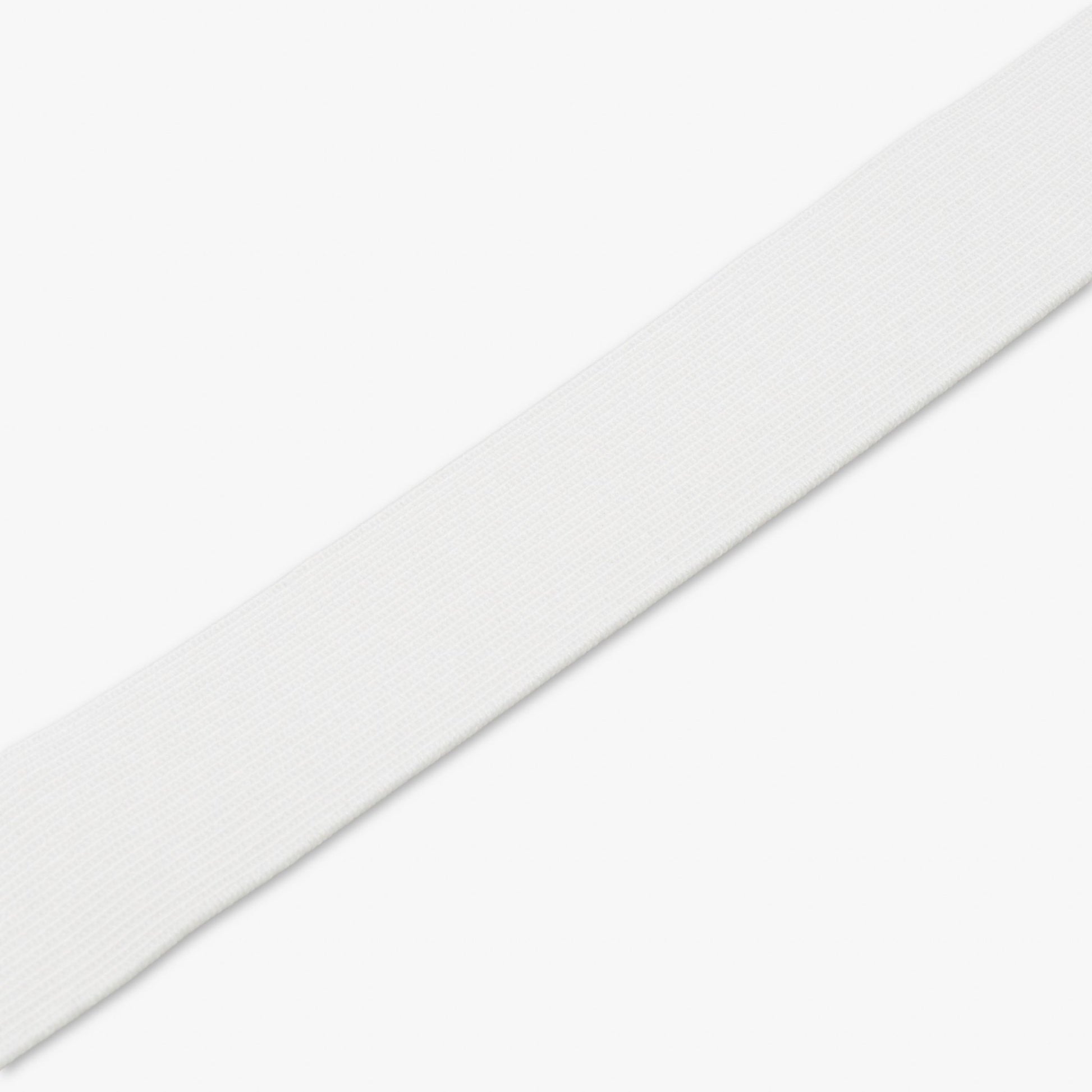 Elastic White 38mm (Woven - Hard Pull) - Ragland Fabrics
