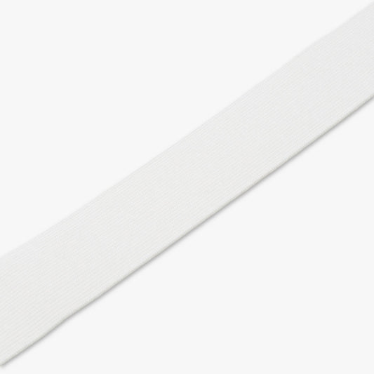 Elastic White 38mm (Woven - Hard Pull) - Ragland Fabrics